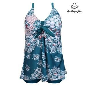 Eternatastic Retro Paisley Bikini Swimsuit Size M